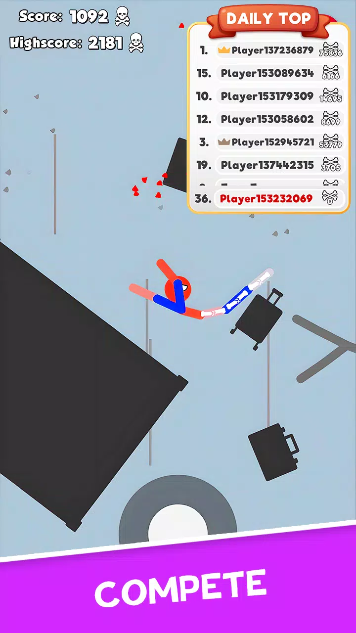 Stickman Broken Bones io應用截圖第2張