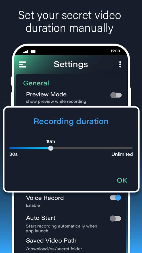 Schermata Background Video Recorder Cam 4