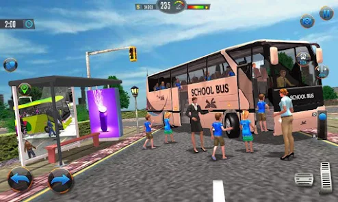 Offroad School Bus Drive Games ဖန်သားပြင်ဓာတ်ပုံ 1