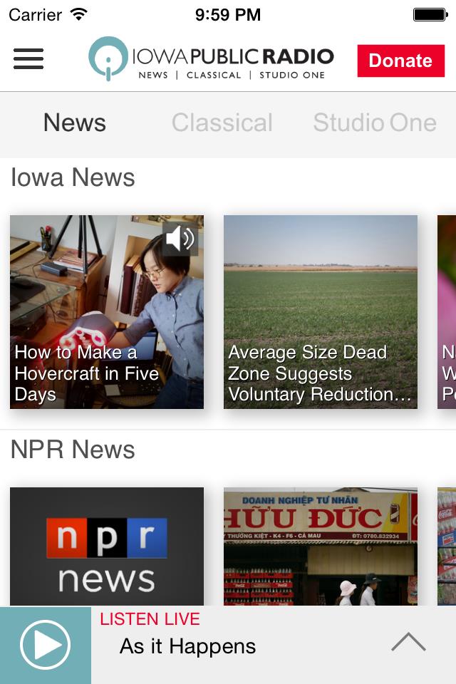 Iowa Public Radio App スクリーンショット 2