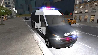 American Police Van Driving Captura de tela 3