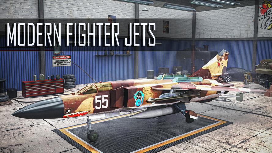 Jet Fighter: Sky Combat 3D Capture d'écran 3