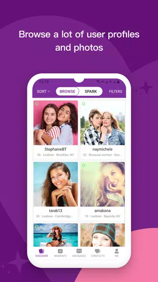 Les: Lesbian Dating & Chat App應用截圖第3張