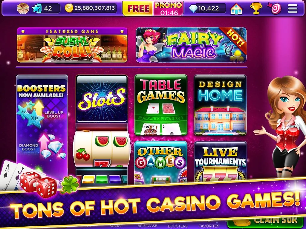 Glamour Casino - Home Designer Slots Capture d'écran 1