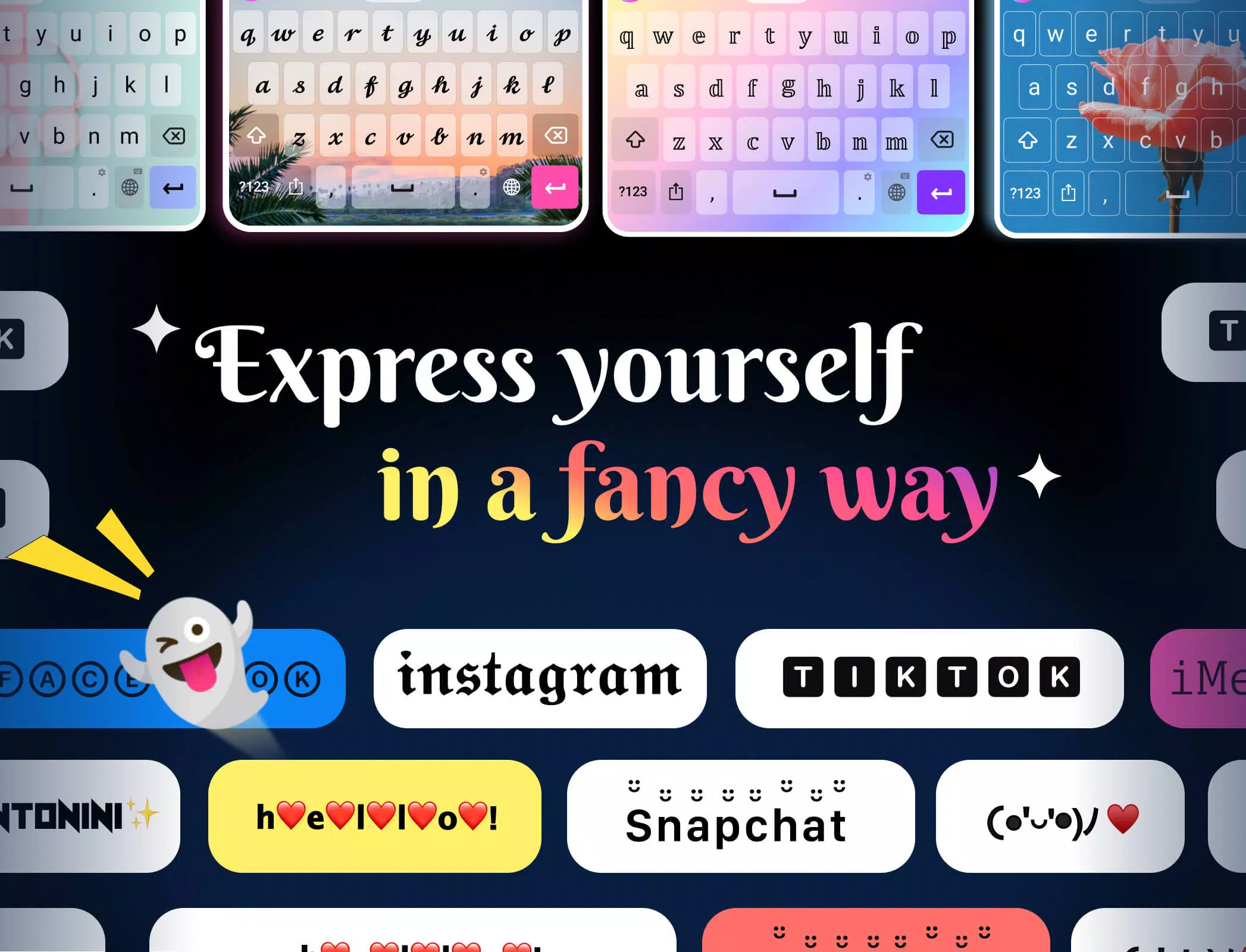 Fonts Keyboard Themes & Emoji應用截圖第1張