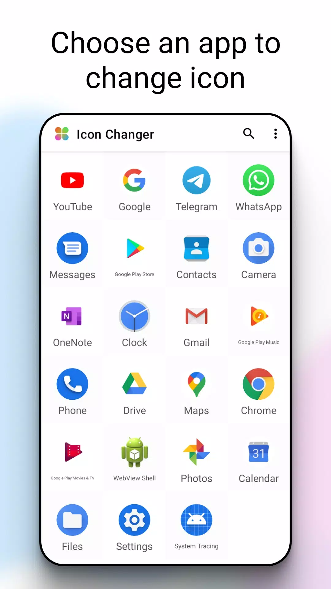 Schermata Icon Changer 2