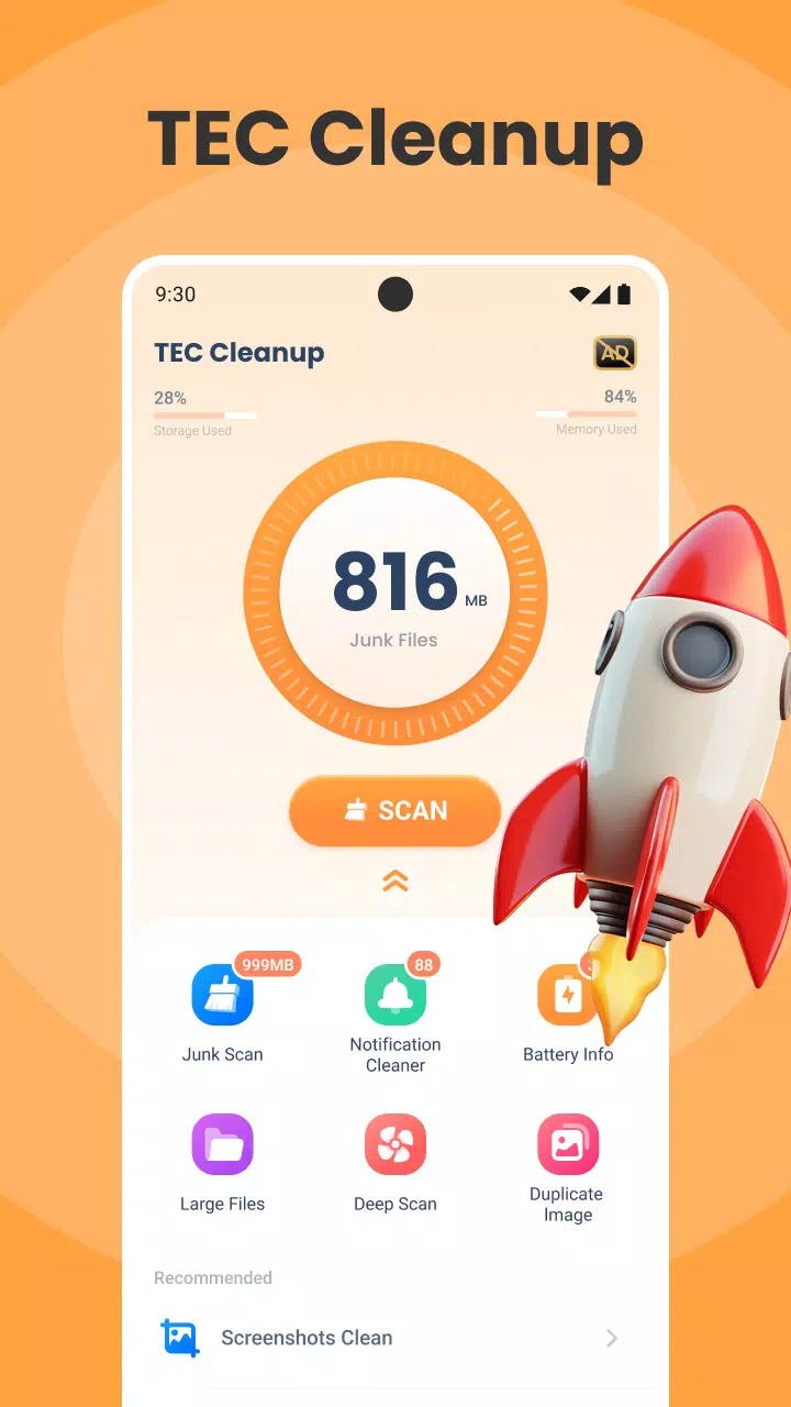 TEC Cleanup - Storage Cleaner ဖန်သားပြင်ဓာတ်ပုံ 1