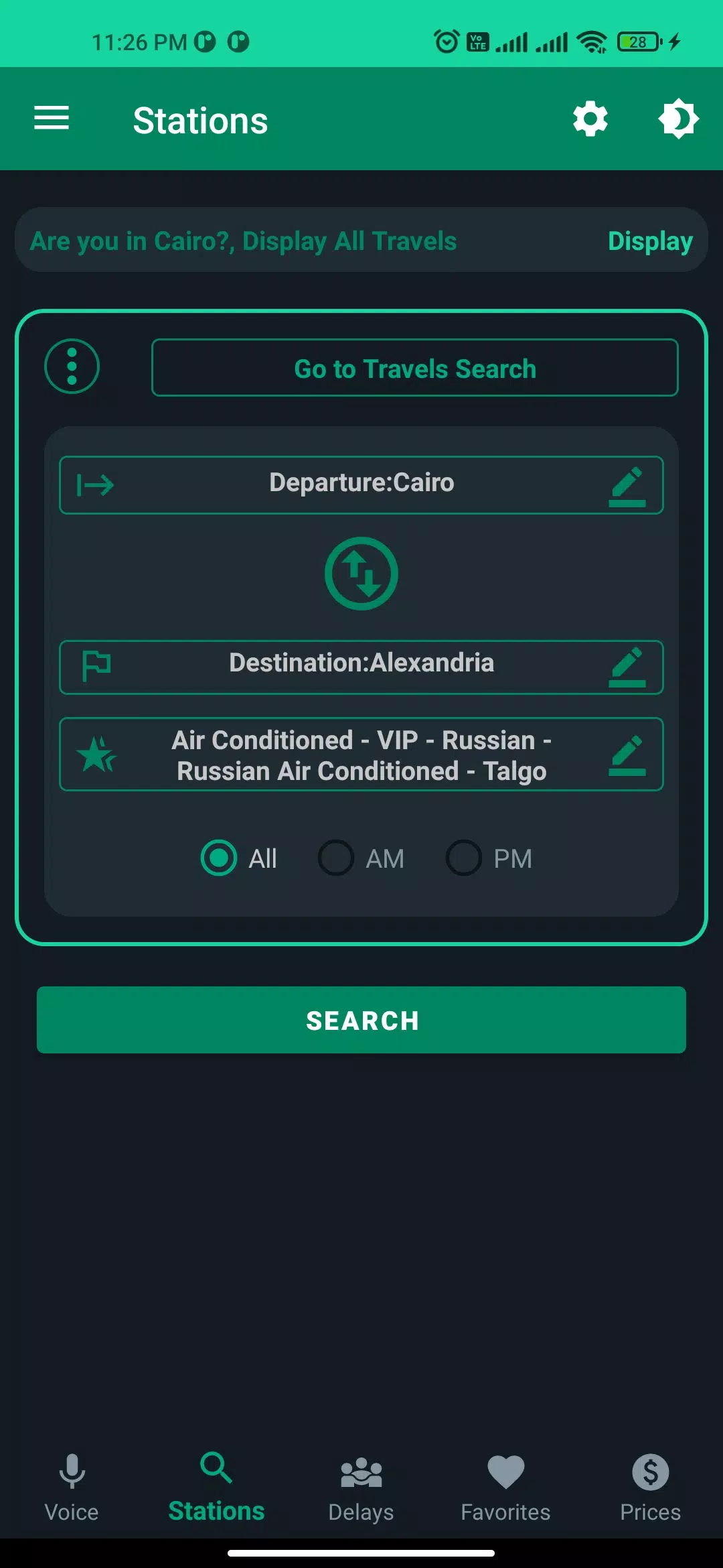 Egypt’s Trains - Voice Search Ekran Görüntüsü 2