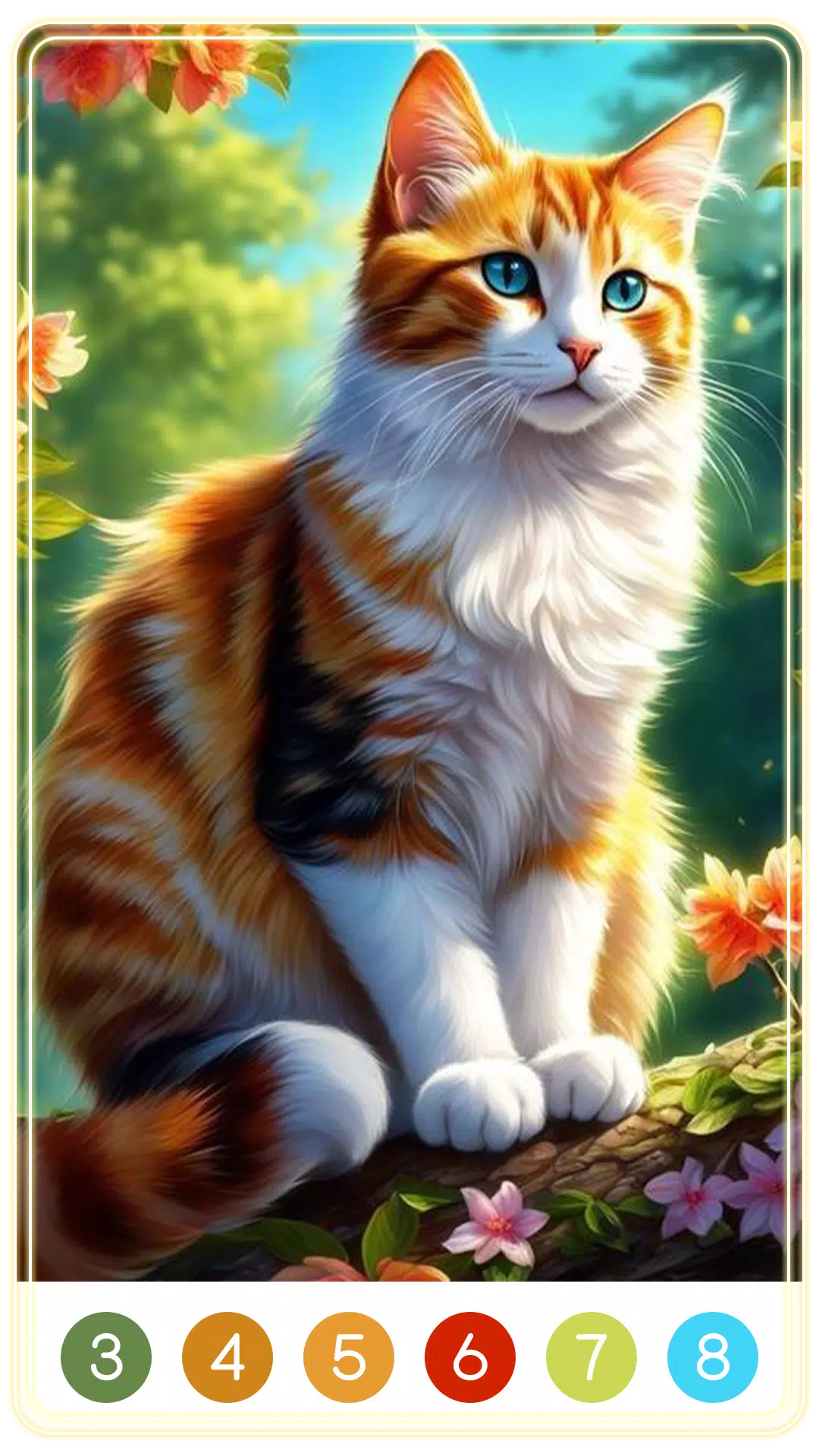 Cat Paint by Number Captura de pantalla 1