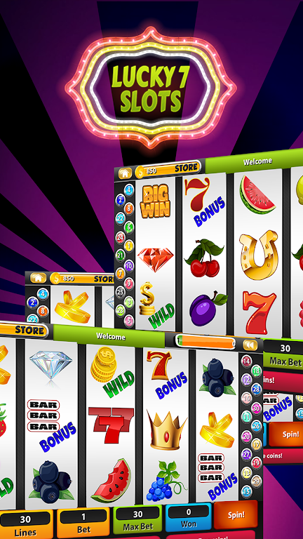 Lucky 7’s Slot Machines ဖန်သားပြင်ဓာတ်ပုံ 3