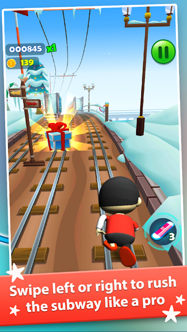 Subway Ryan Rush Runner 3D Screenshot 1