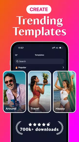 Template Video Maker & Editor應用截圖第1張