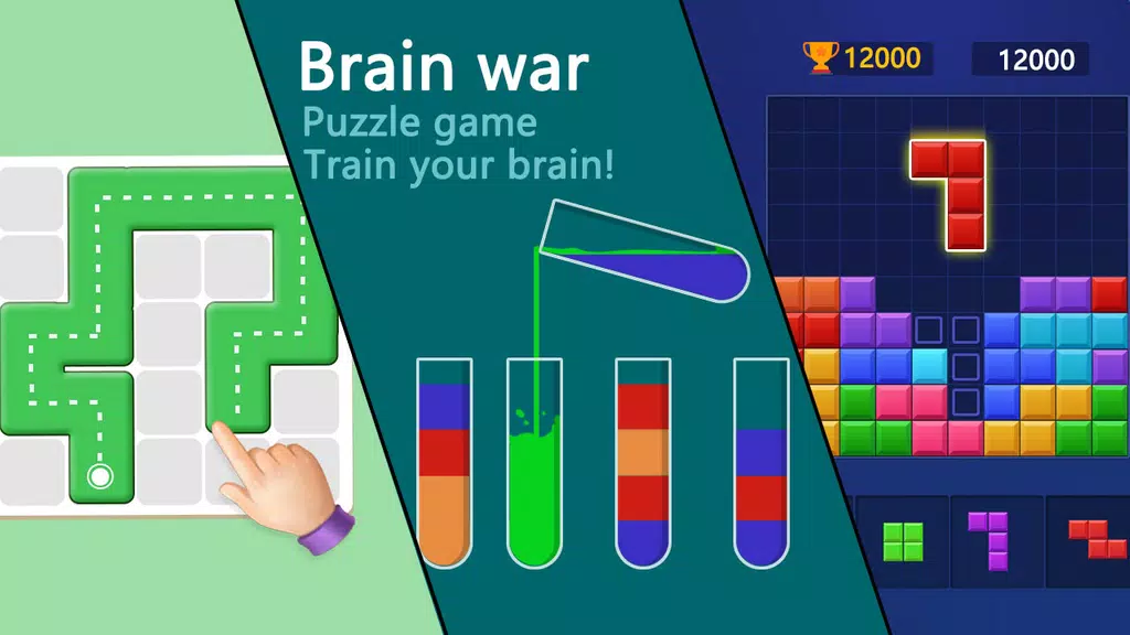 Brain war - puzzle game Screenshot 1