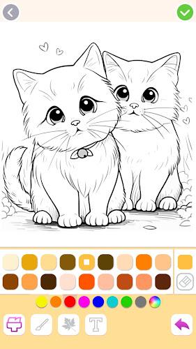 Animal coloring pages games スクリーンショット 2