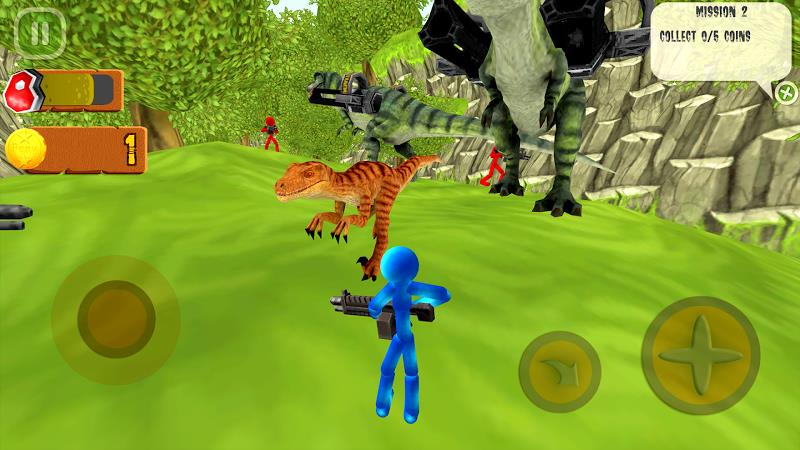 Stickman Dinosaur Hunter Tangkapan skrin 2