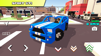 Blocky Car Racer - racing game Capture d'écran 1