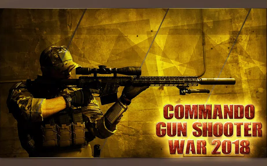 Commando Gun Shooter War 2018 Captura de tela 1