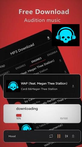 Mp3Skulls Mp3 Music Downloader ဖန်သားပြင်ဓာတ်ပုံ 2