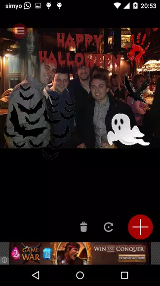 Halloween Photo stickers Captura de tela 1