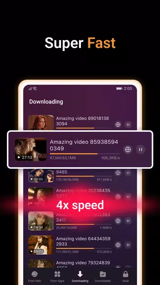 X Video Downloader & Player Ảnh chụp màn hình 4