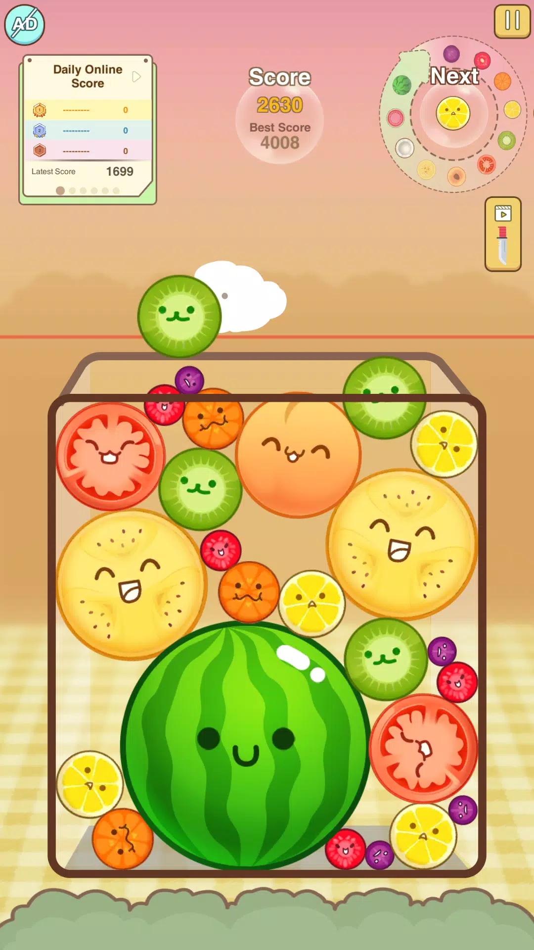 Watermelon Merge Game スクリーンショット 1