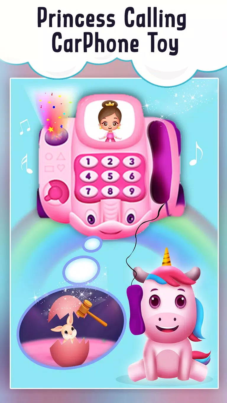 Baby Princess Car phone Toy Ekran Görüntüsü 1