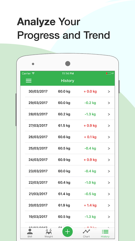 BMI Calculator: Weight Tracker Screenshot 4