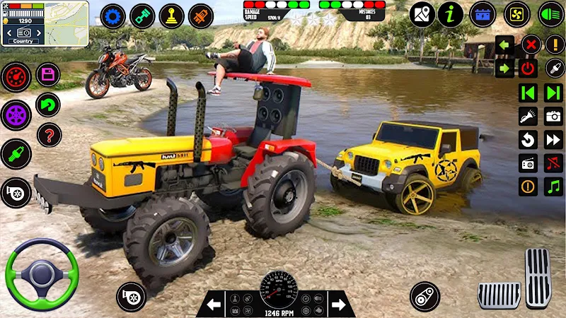 Tractor Driving Tractor Games Скриншот 3