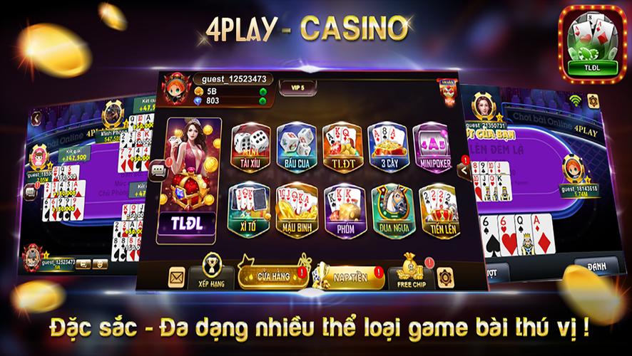 4Play - Tien Len Dem La Online应用截图第1张