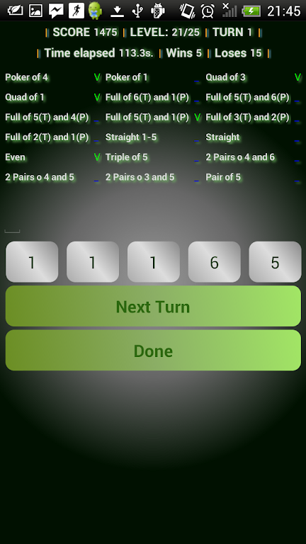 Doms roll dice poker game free Schermafbeelding 4