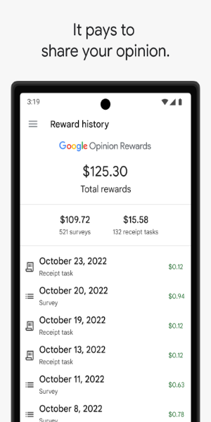 Google Opinion Rewards Tangkapan skrin 1