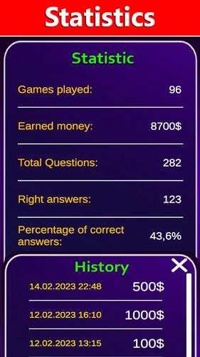 Schermata Millionaire - Quiz 2025 4