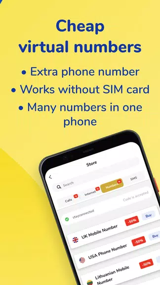 MoreMins: Temp Number & eSIM ภาพหน้าจอ 3