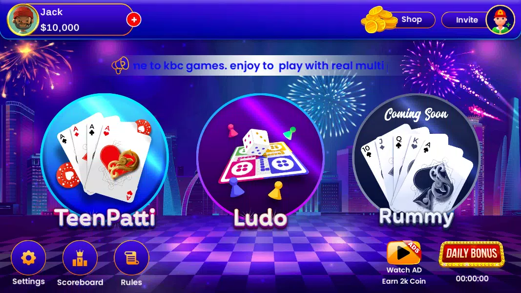 Schermata Ludo - Teen Patti & Variations 1