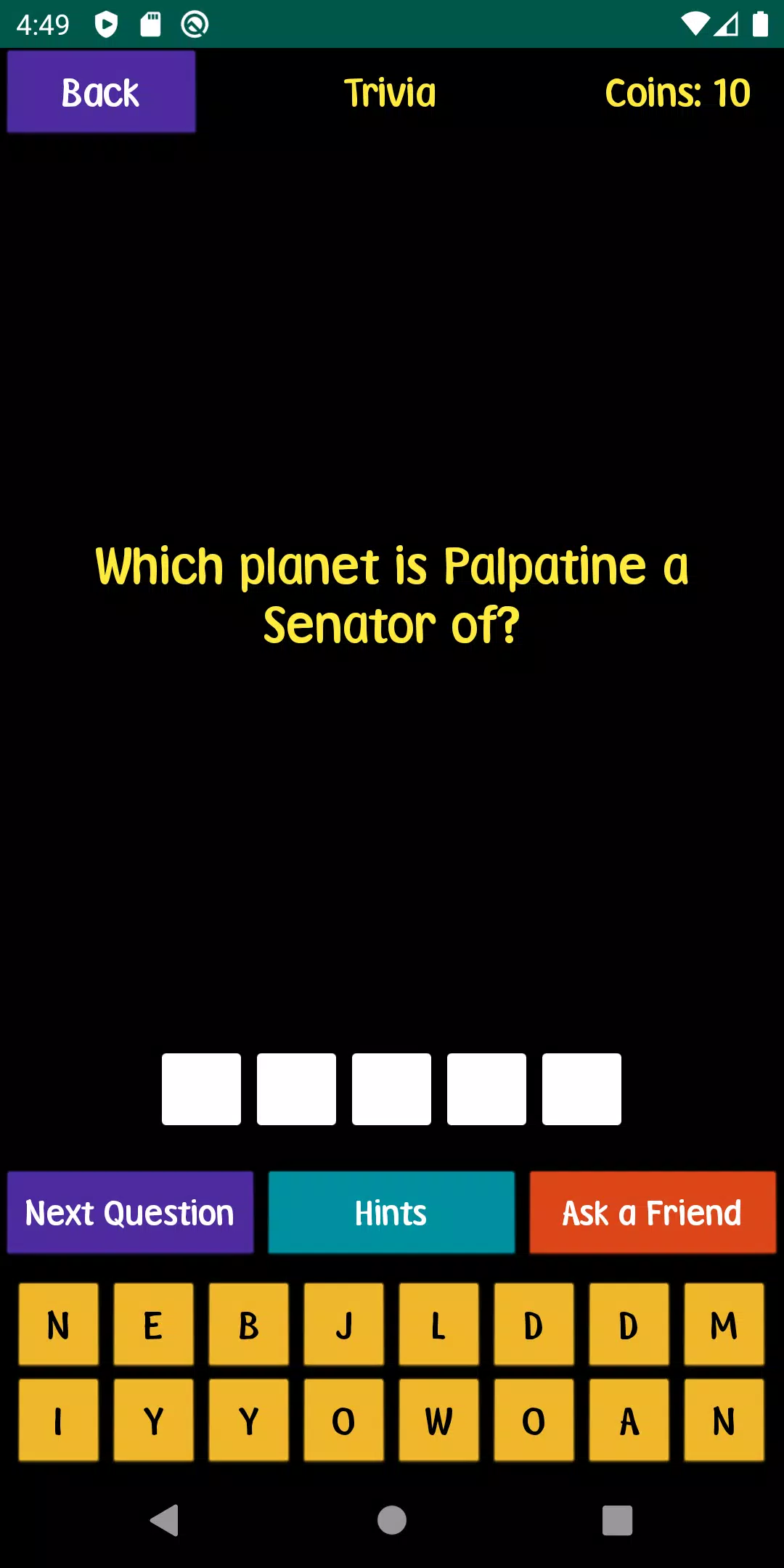 Quiz For SW Fans Schermafbeelding 1