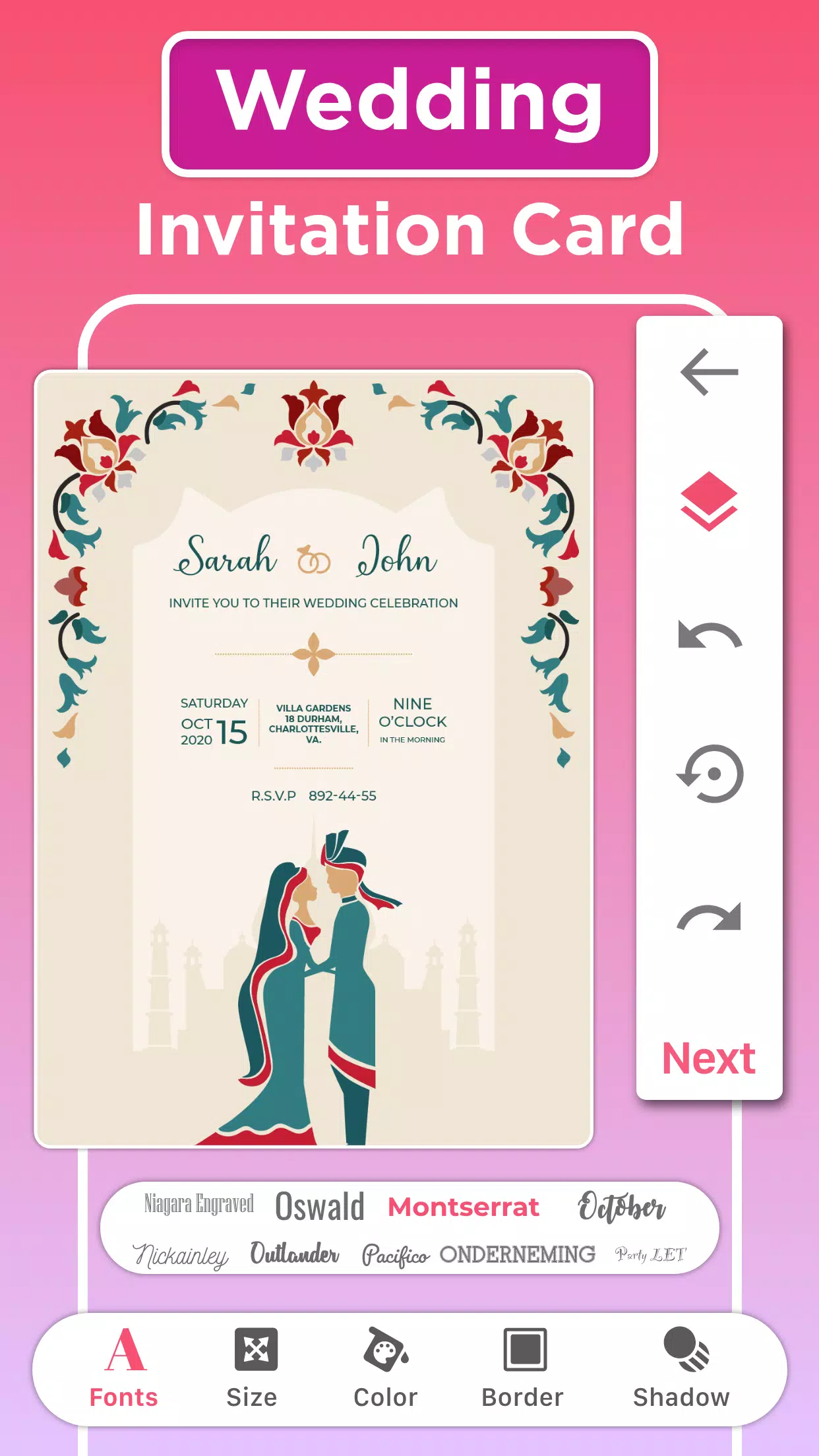 Invitation maker & Card Design Screenshot 4