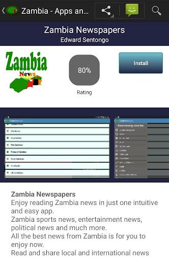 Schermata Zambia apps 2