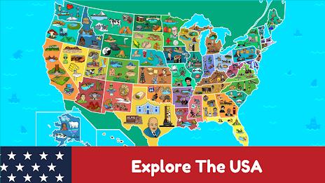 USA Map Kids Geography Games應用截圖第1張