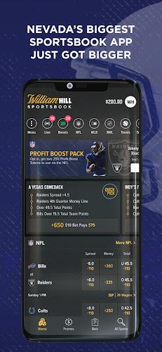 William Hill Nevada Sportsbook Captura de pantalla 1