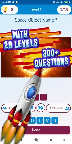 space quiz games Screenshot 3