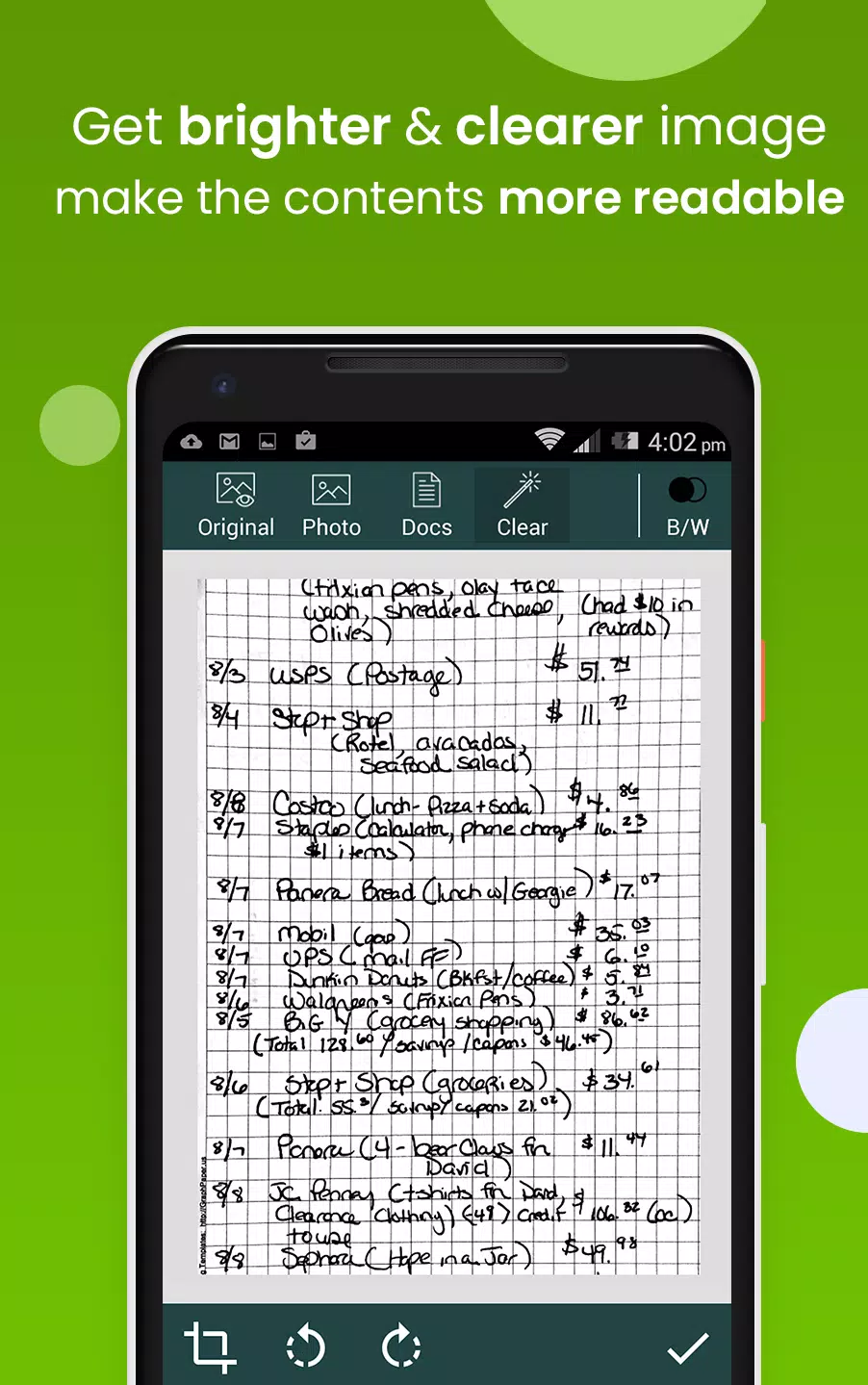 Clear Scan - PDF Scanner App ဖန်သားပြင်ဓာတ်ပုံ 3
