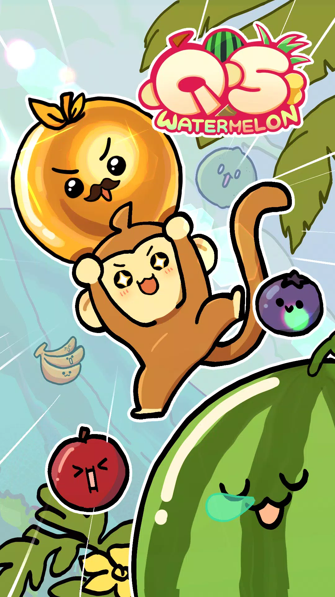 QS Monkey Land : Fruit Merge Screenshot 1