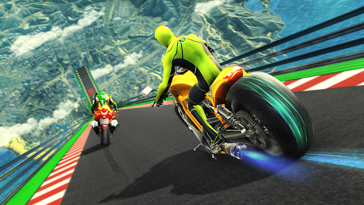 Super Hero Bike: Racing Game ภาพหน้าจอ 1