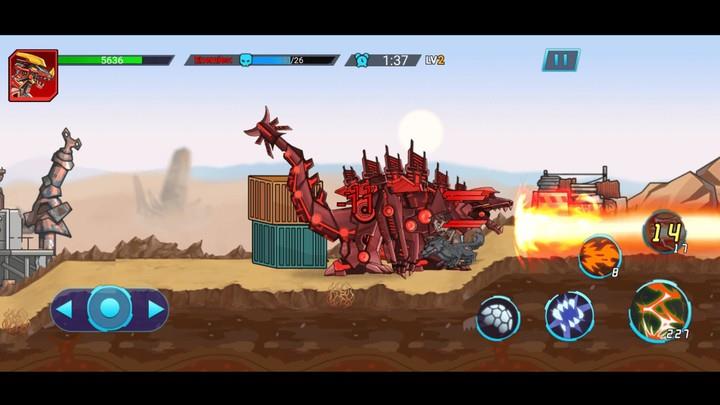 Mech War: Jurassic Dinosaur Tangkapan skrin 2