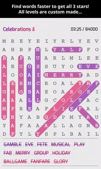 Super Word Search Puzzles Captura de tela 1