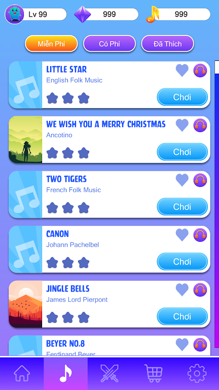 Music Tiles 2 - Fun Piano Game Ảnh chụp màn hình 3