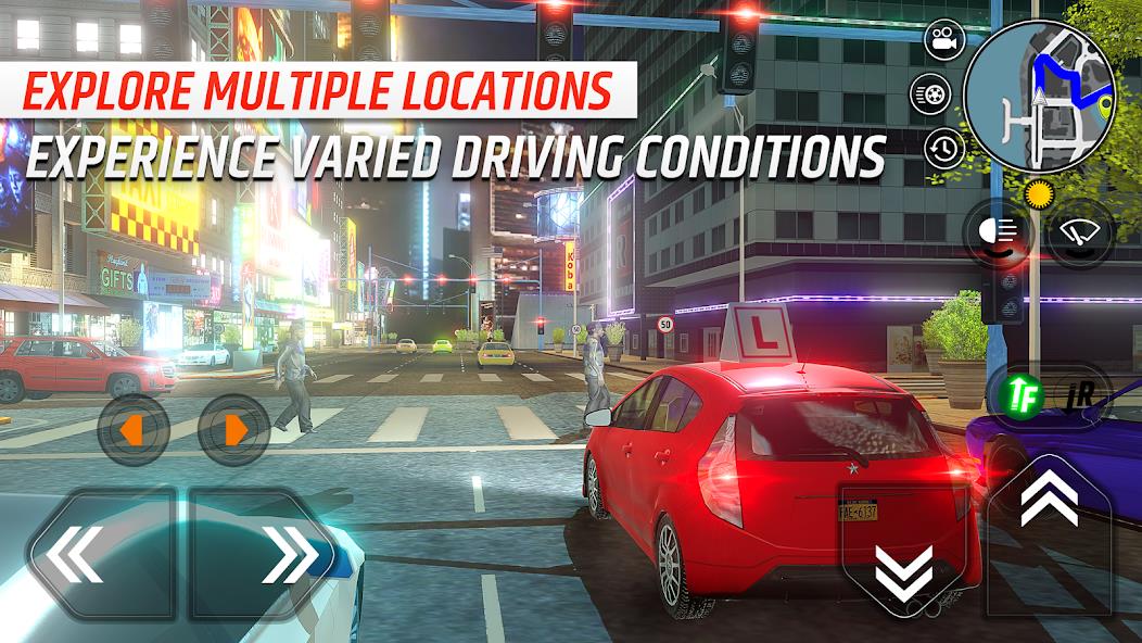 Car Driving School Simulator Mod Ảnh chụp màn hình 2