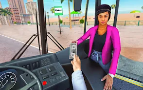 Bus Driving Sim- 3D Bus Games Скриншот 1