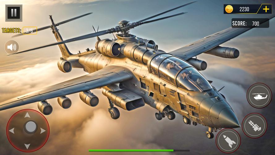 Gunship Battle Helicopter Game 스크린샷 2