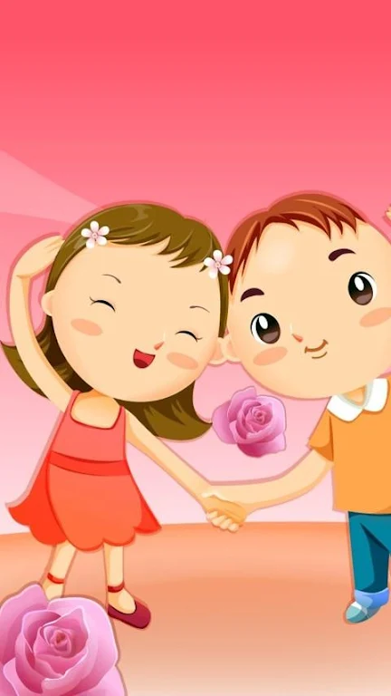cartoon love wallpaper Ekran Görüntüsü 1